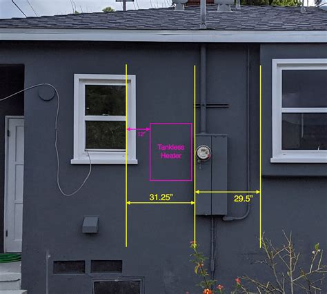 distance from water heater to electrical box|water heater installation requirements.